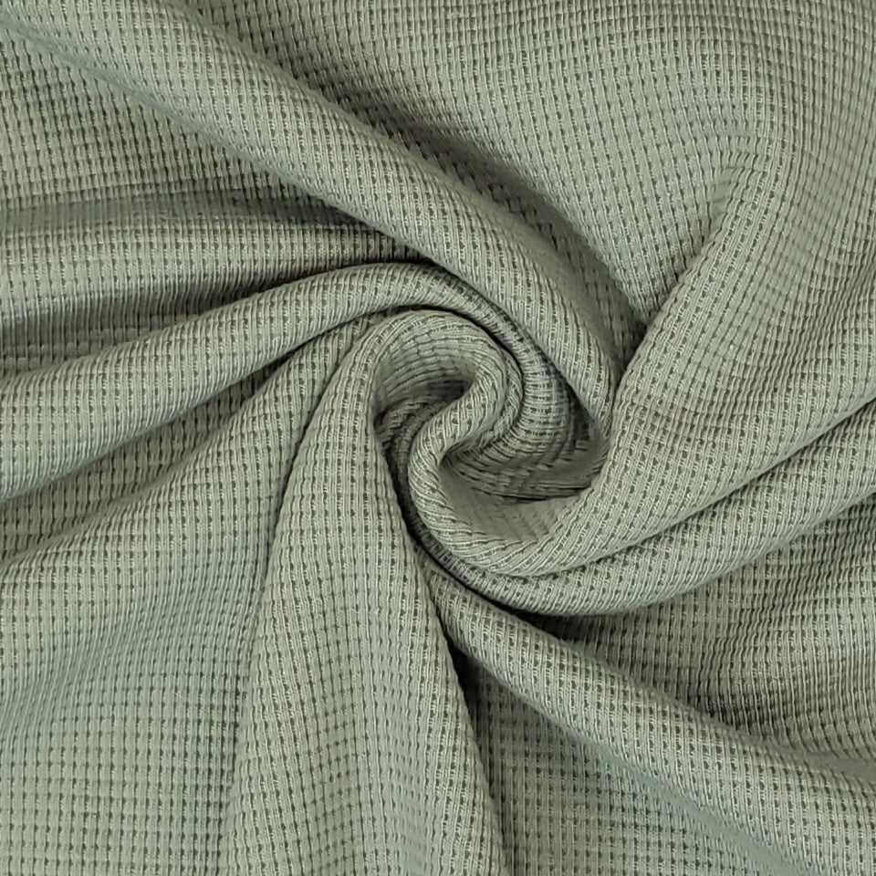 Waffle Knit, Green Slate