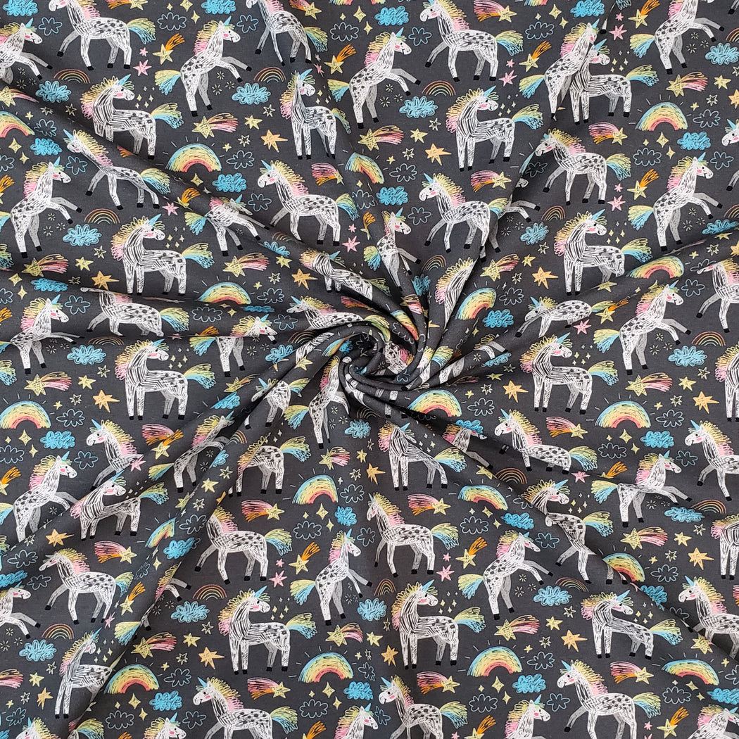 Sketch Unicorns Jersey, Gray