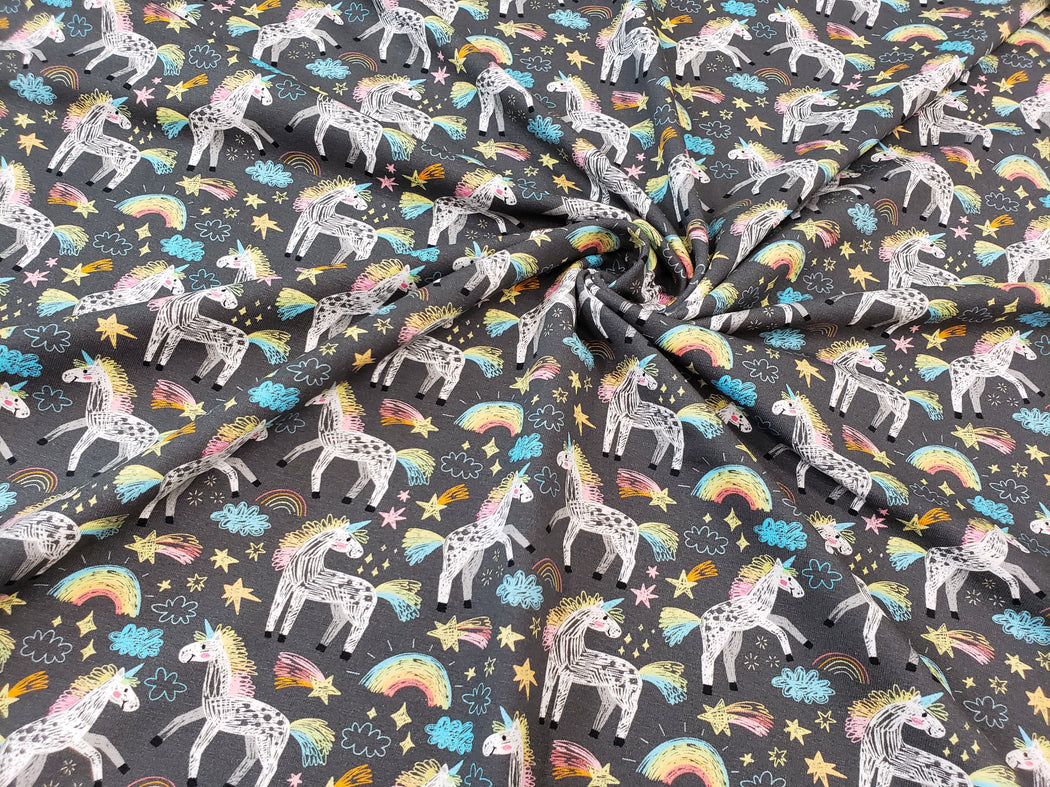 Sketch Unicorns Jersey, Gray