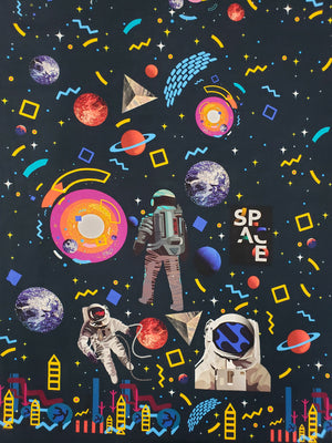 Colorful Space French Terry RAPPORT