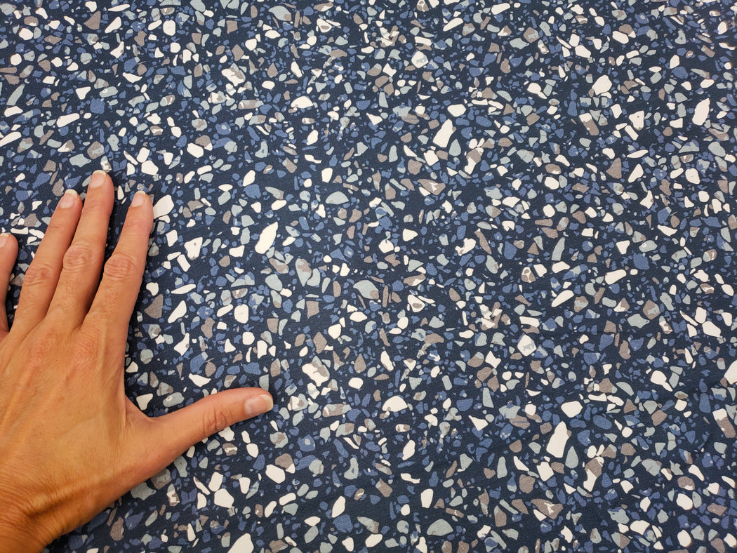 Marvelous Terrazzo Jersey, Denim