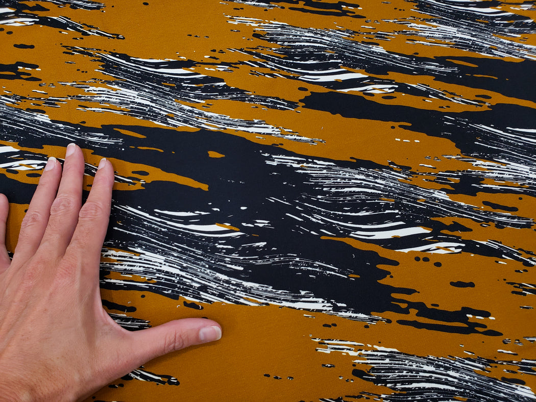 Sandro Abstract French Terry, Ochre