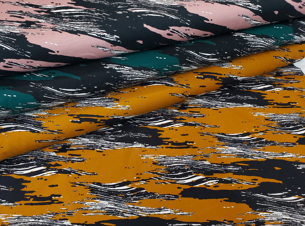 Sandro Abstract French Terry, Ochre