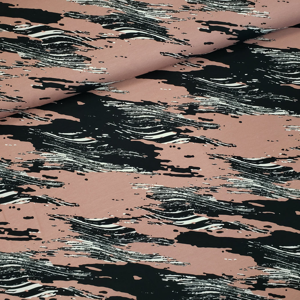 Sandro Abstract French Terry, Mauve Pink
