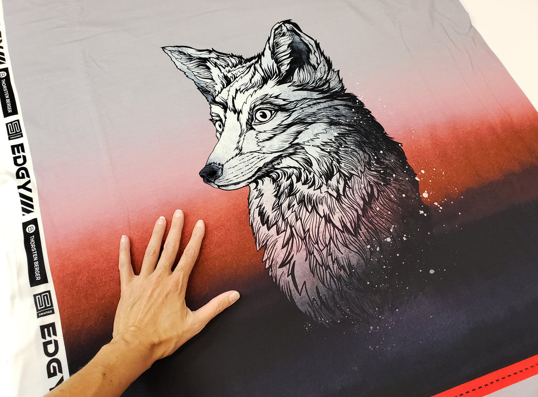 Sunset Wolf French Terry Rapport, Red