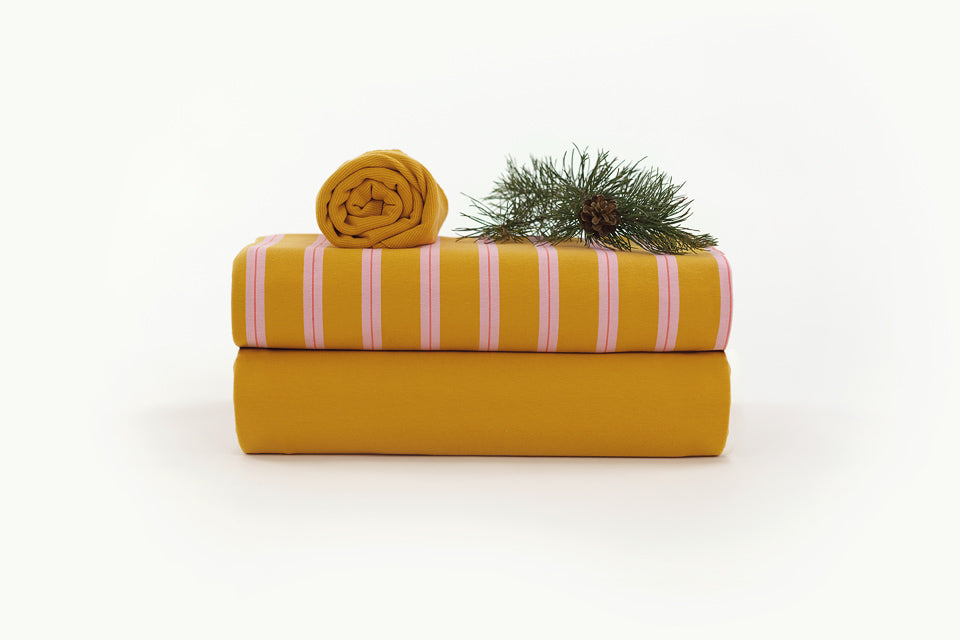 Stretch French Terry Solid, Harvest Gold