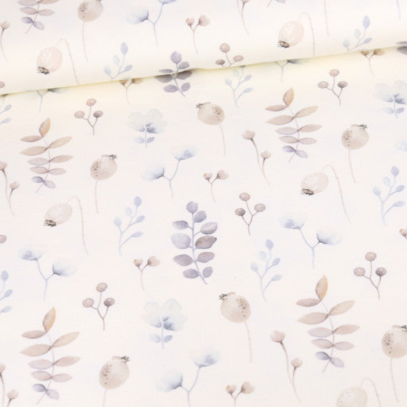 Poppy Dream Organic Jersey, Ecru