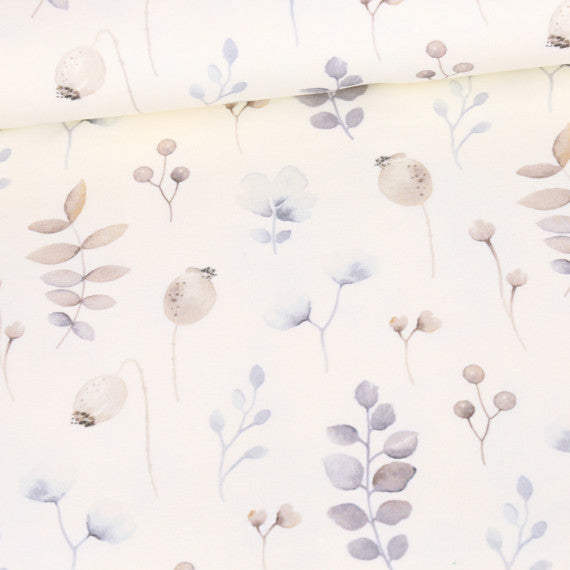 Poppy Dream Organic Jersey, Ecru
