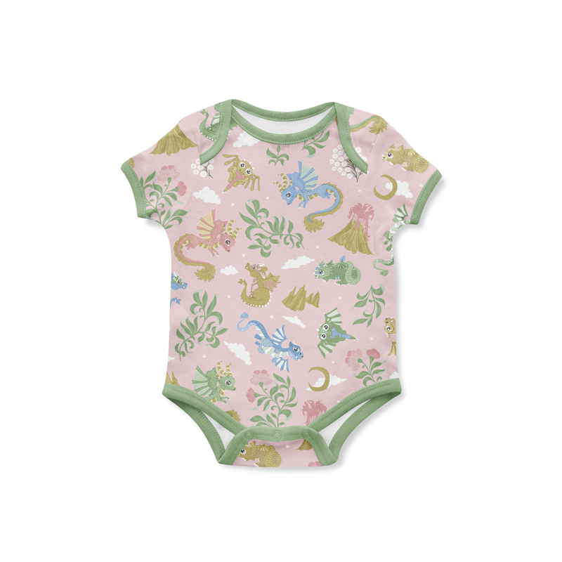 Baby Dragons Organic Jersey, Pink