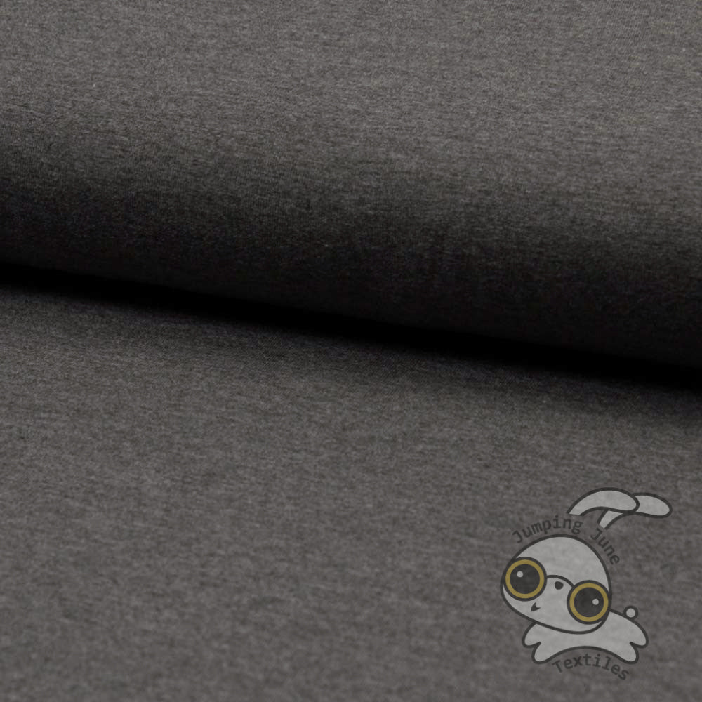 Bamboo Jersey, Melange Charcoal