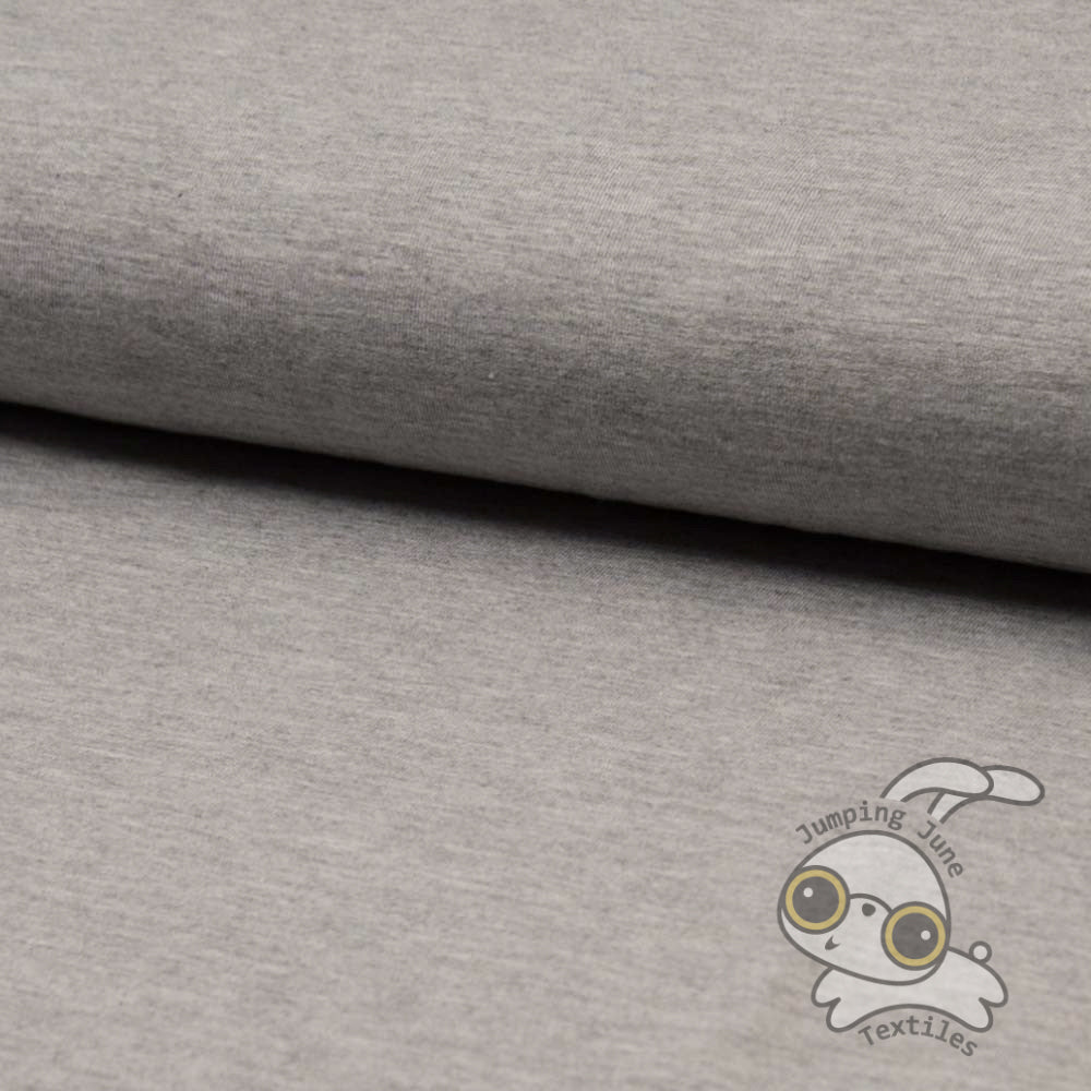 Bamboo Jersey, Melange Gray