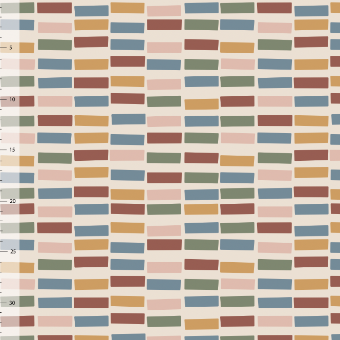 Bricks Organic Jersey, Multi
