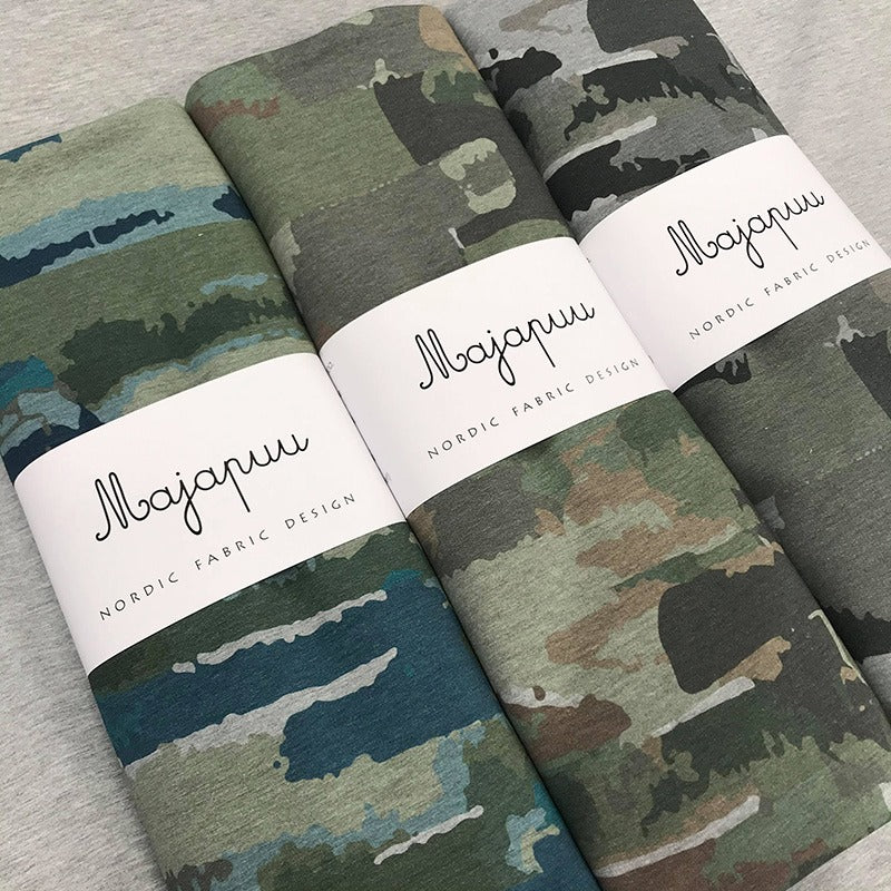 Camo Stripes Jersey, Petrol-Khaki