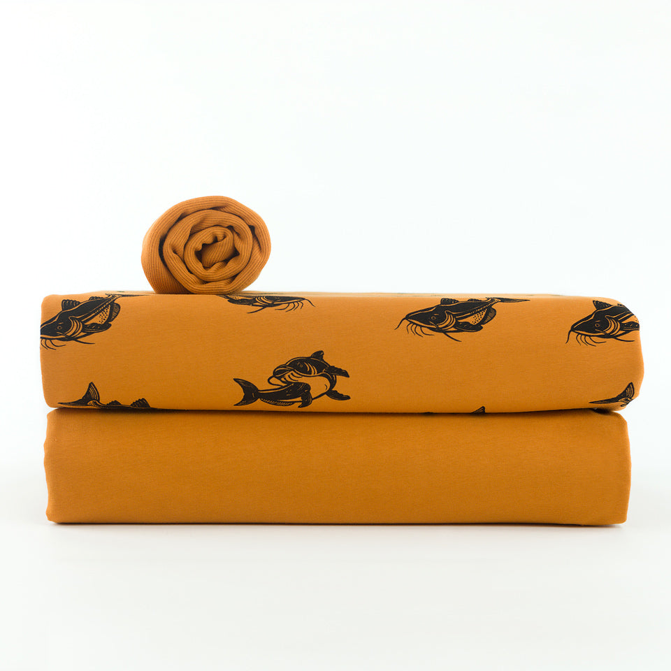 Stretch French Terry Solid, Dusan Brown