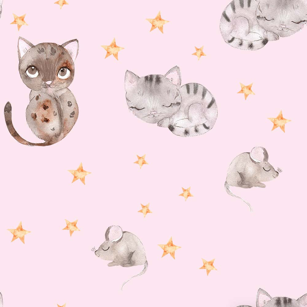 Cat & Mouse Organic Jersey, Pink