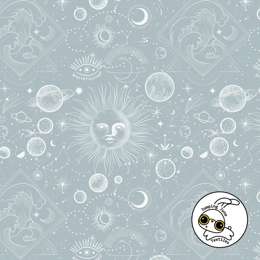 Cosmic Tide Organic Jersey, Dove Blue