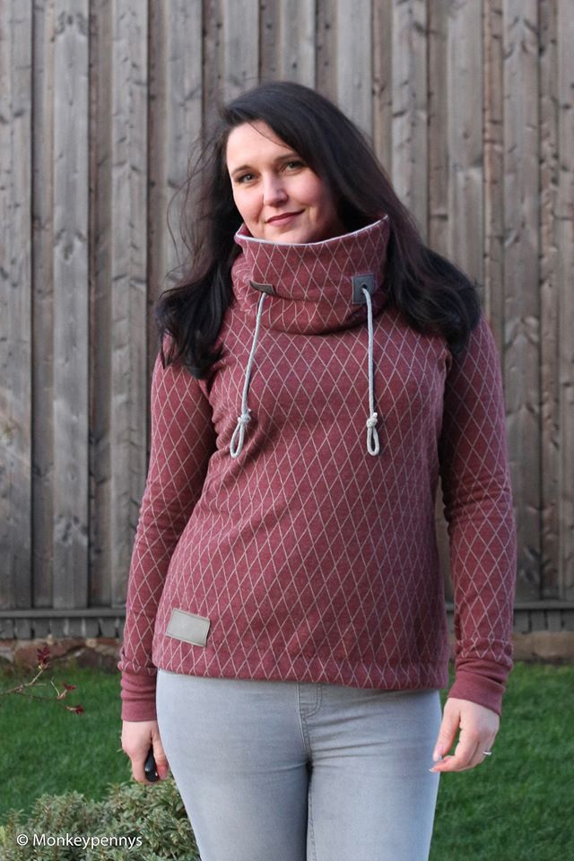 Cozy Collection Diamond Jacquard, Bordeaux