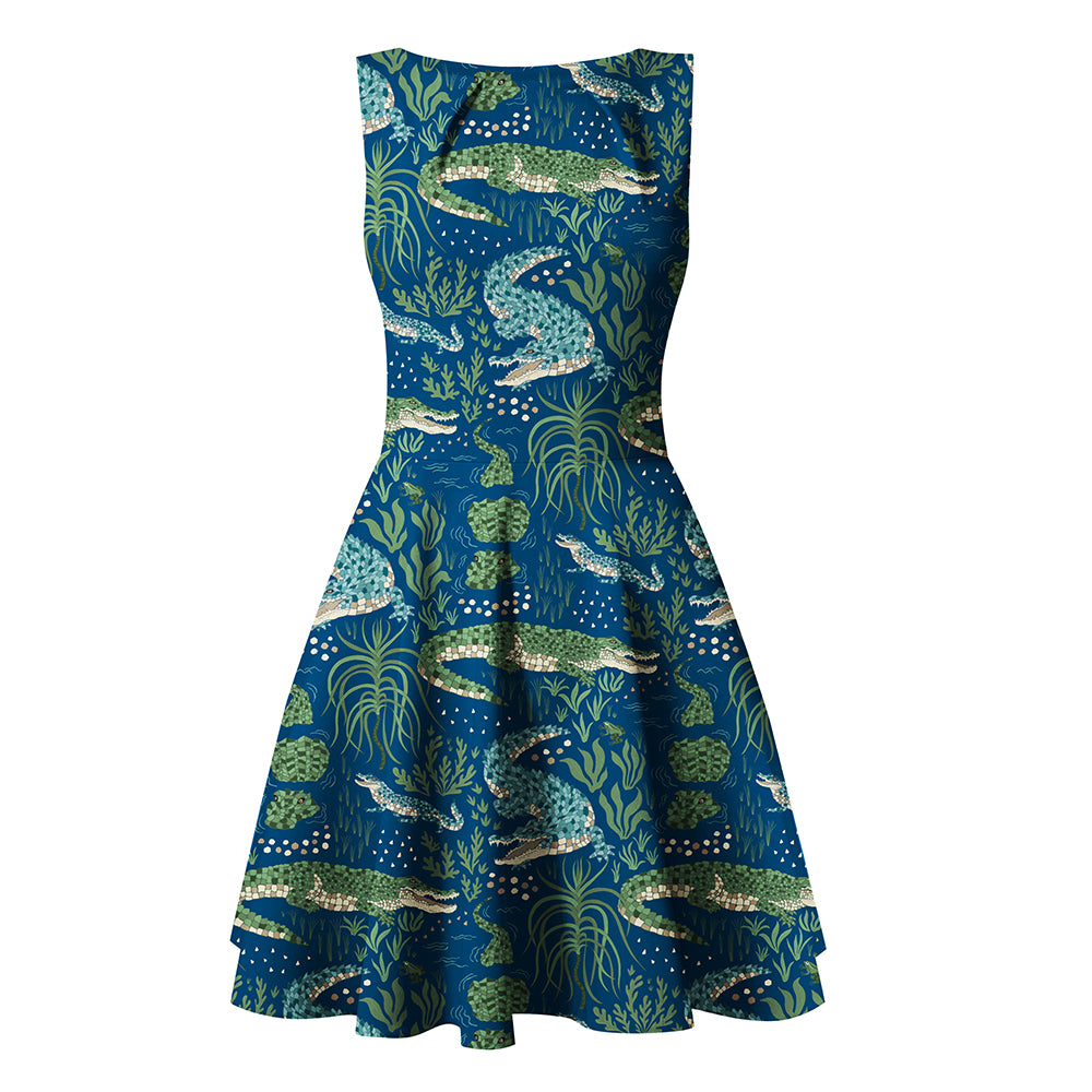 Crocodile Blue Organic Jersey
