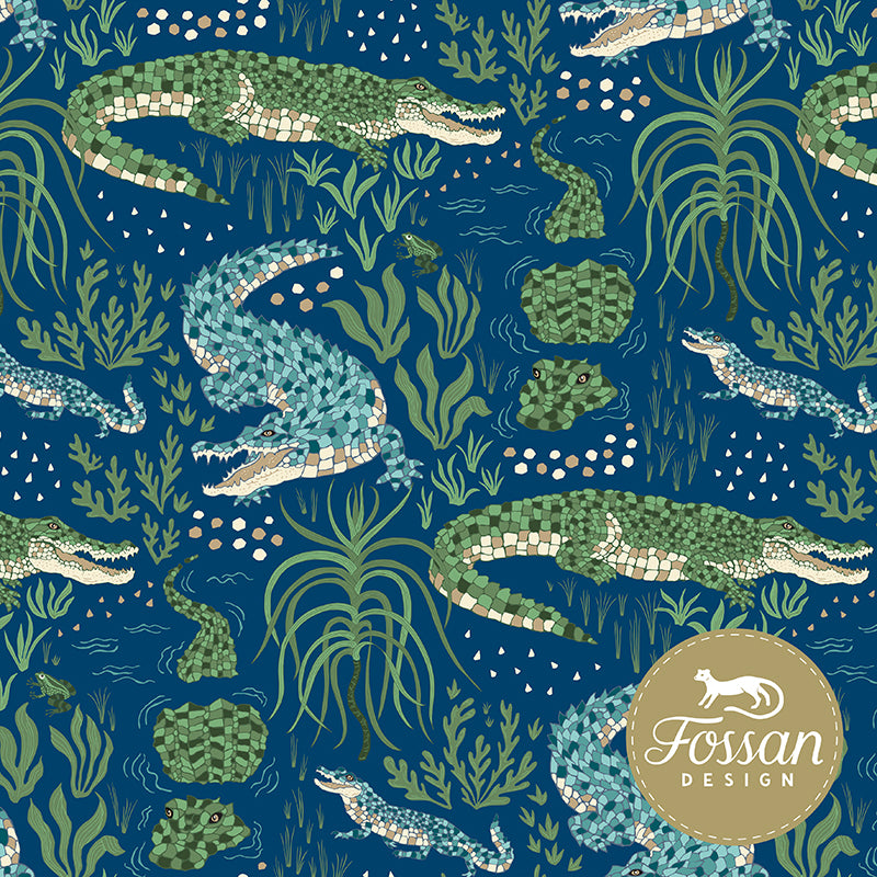 Crocodile Blue Organic Jersey