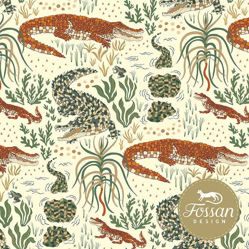 Crocodile Sun Organic French Terry