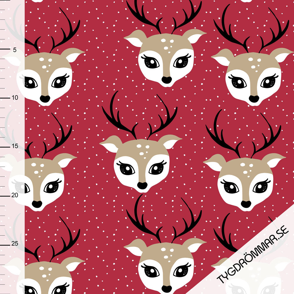 Debbie Deer Organic Jersey, Red