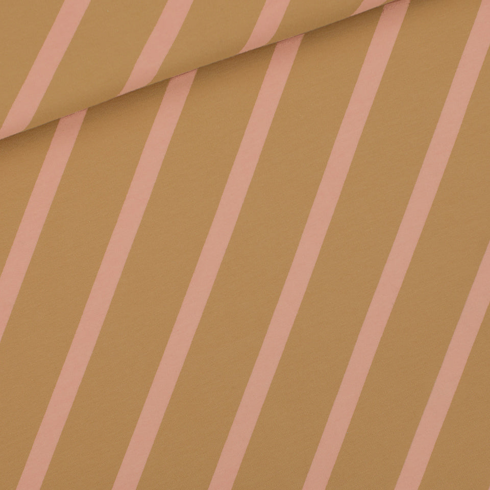 Diagonals Stretch French Terry, Fenugreek Brown