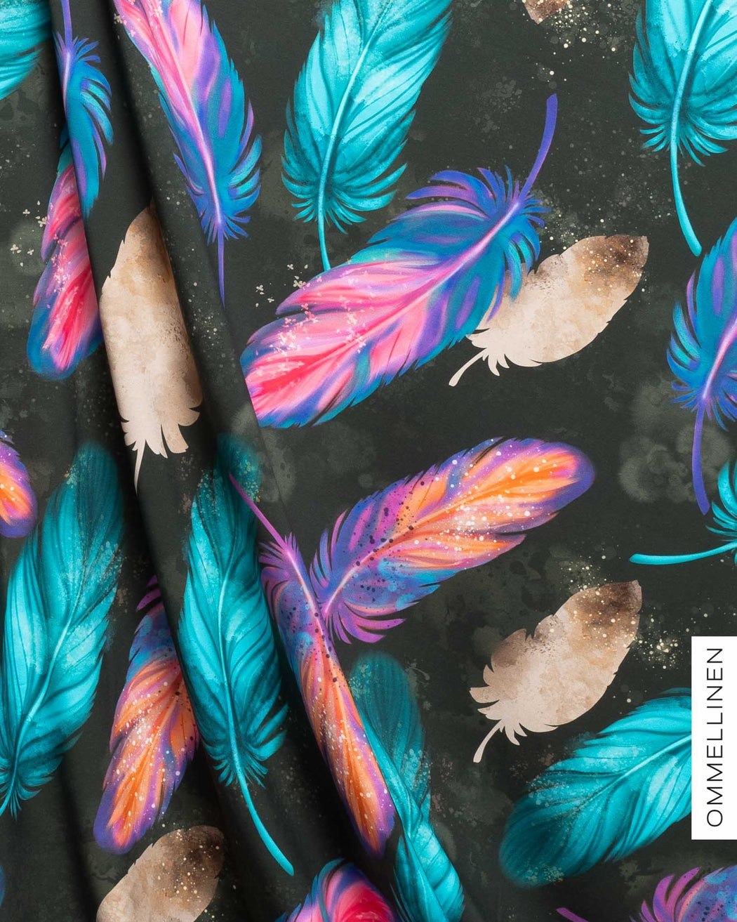 Giant Feathers Organic Jersey, Dark Green