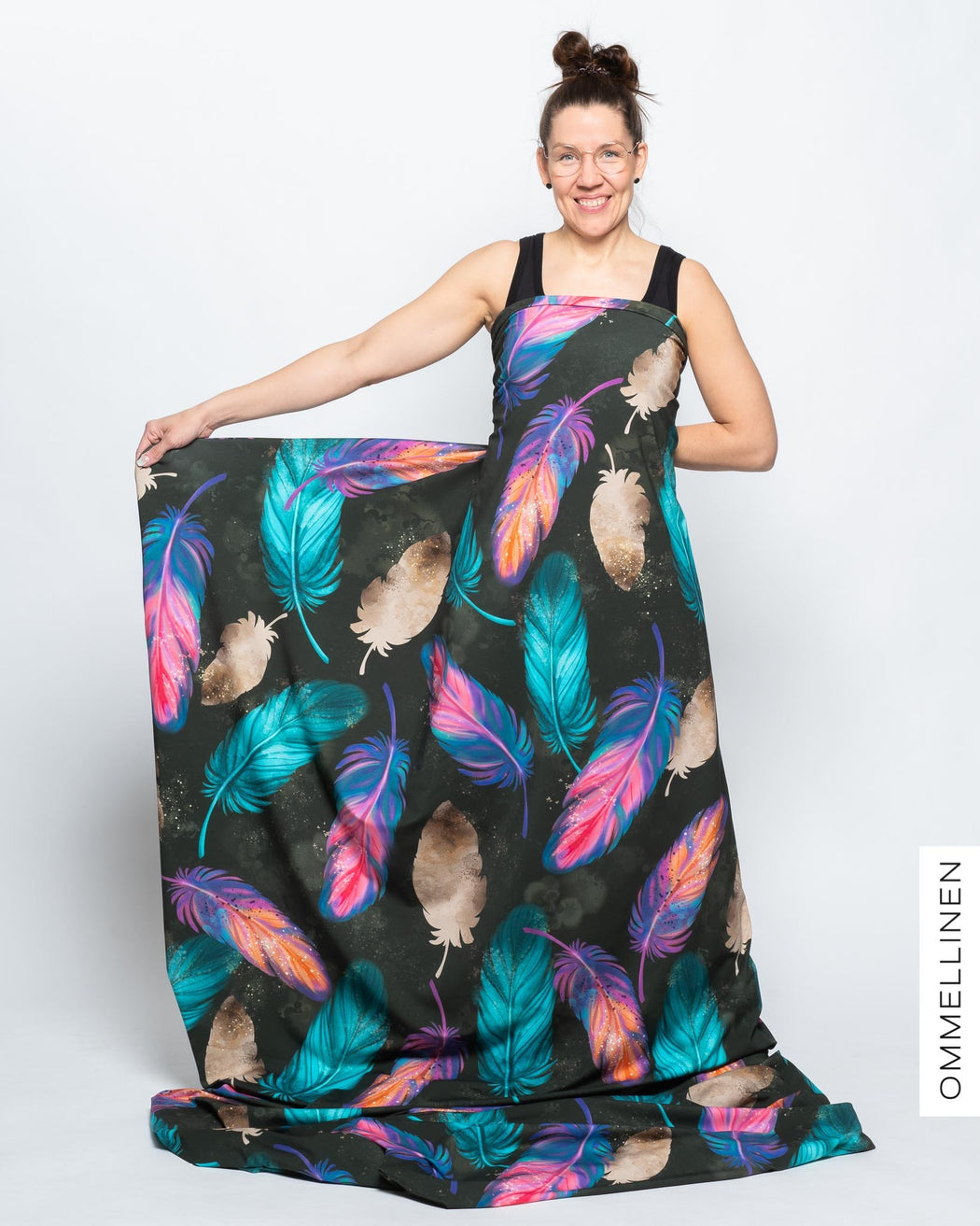 Giant Feathers Organic Jersey, Dark Green