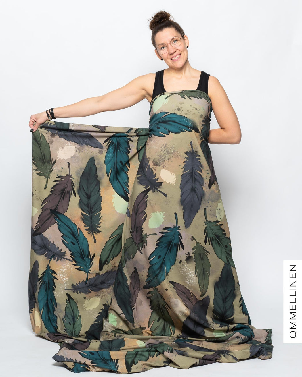 Giant Feathers Organic Jersey, Khaki