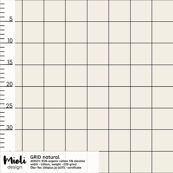 Grid Natural Organic Jersey