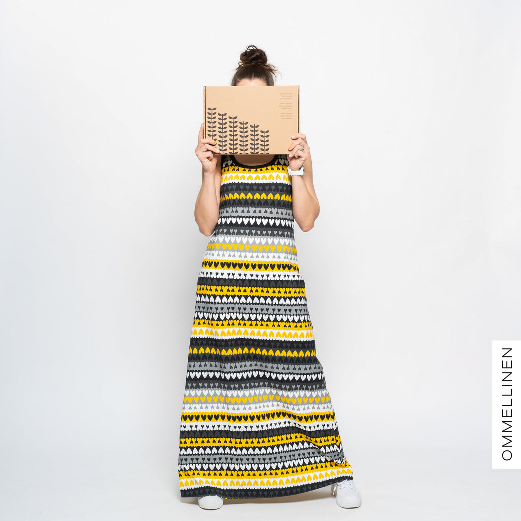 HeartHeart Organic Jersey, Gray-Yellow