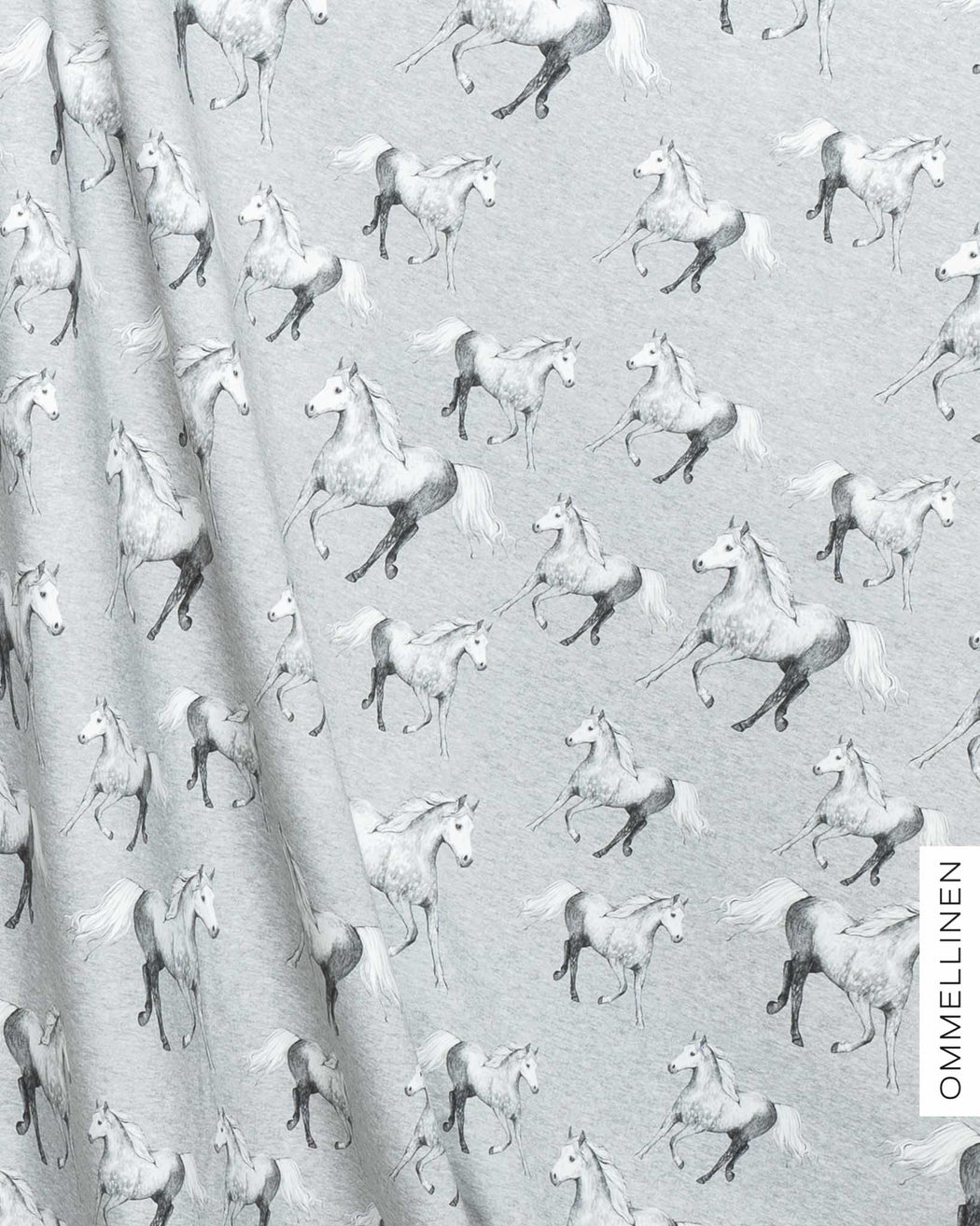 Horses Organic Jersey, Gray