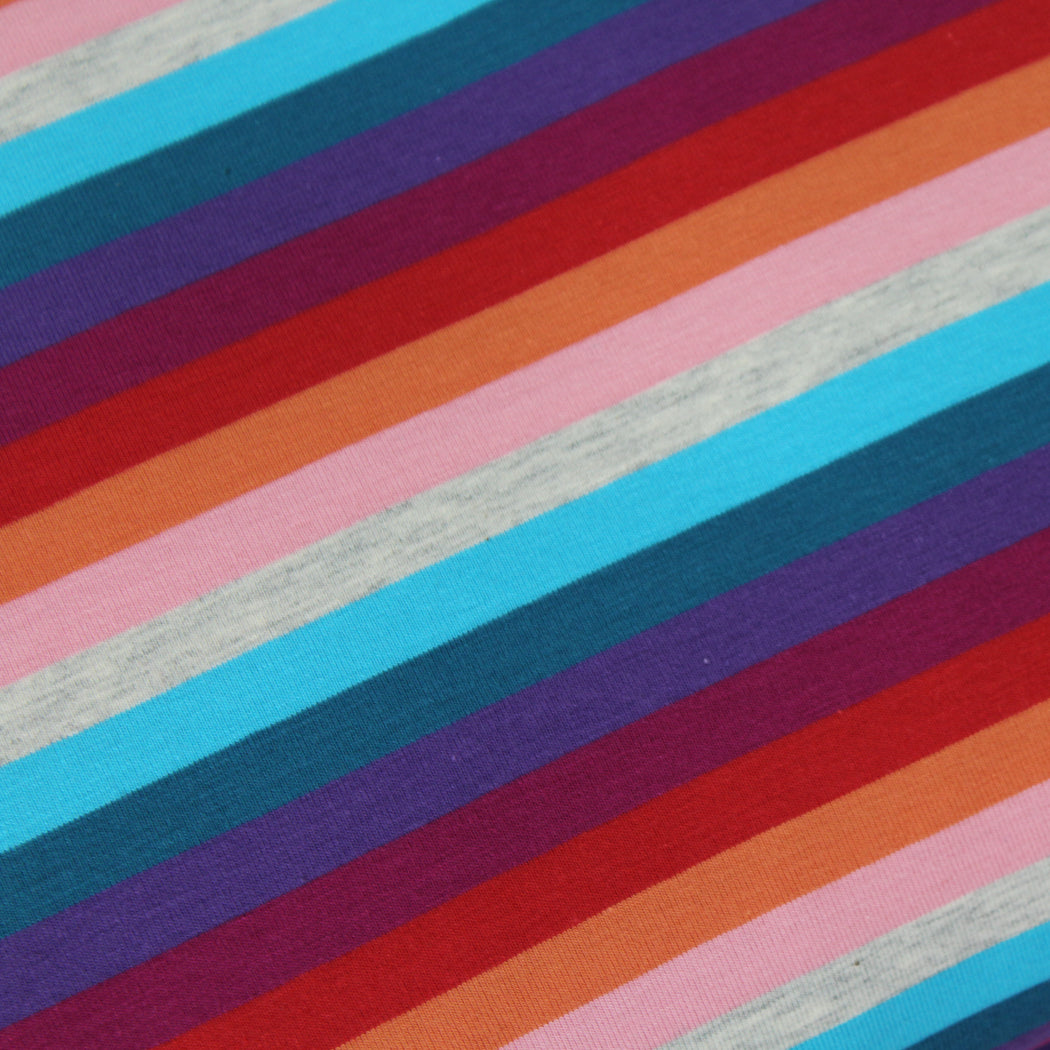 Hamburger Liebe Yarn Dyed Stripes Organic Jersey, Lenis Sunrise
