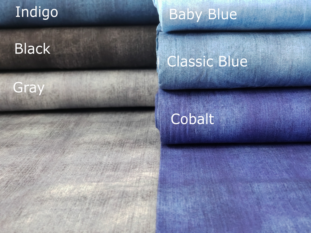 Denim-Look Jersey, Cobalt