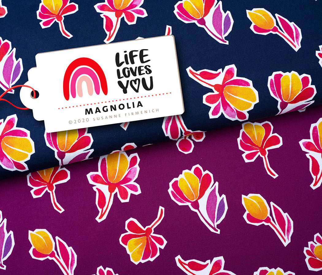 Life Loves You Magnolia Organic Jersey, Berry