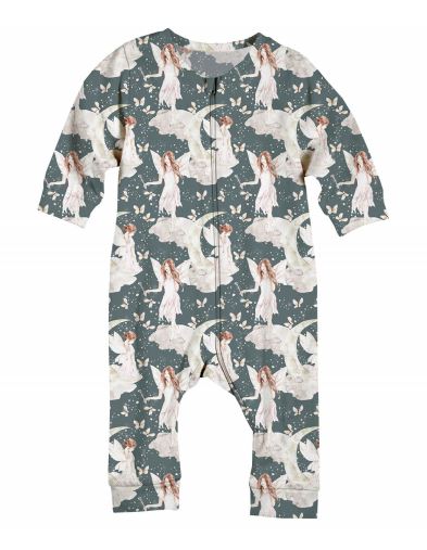 Lisa Organic Jersey, Dusty Blue
