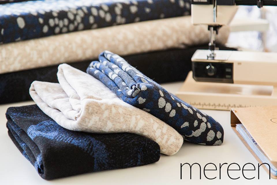 Modern Moment Merino Jacquard Knit, Beige by Mereen-Kapynen