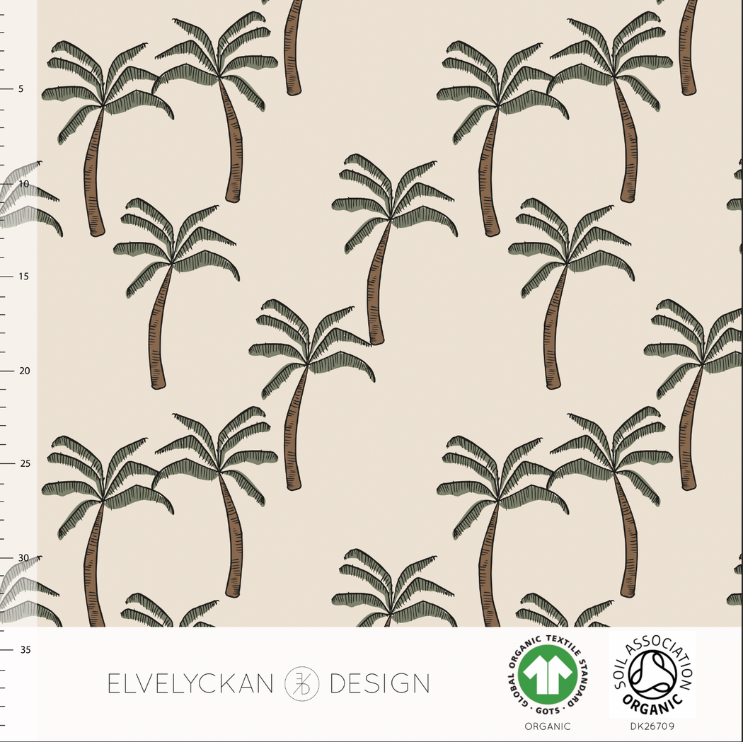Palms Organic Jersey, Cream