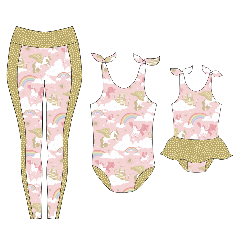 Pegasus Pink SWIM/SPORT LYCRA