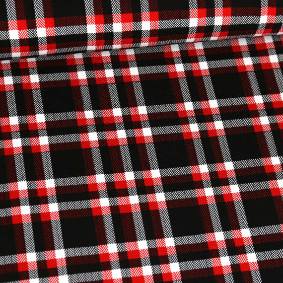 Plaid Jersey, Black