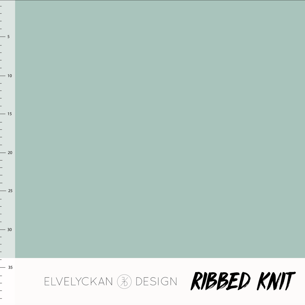 Ribbed Knit, Dusty Mint