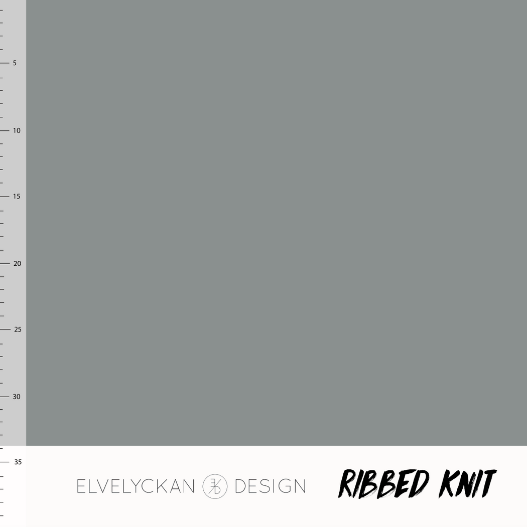Ribbed Knit, Gray