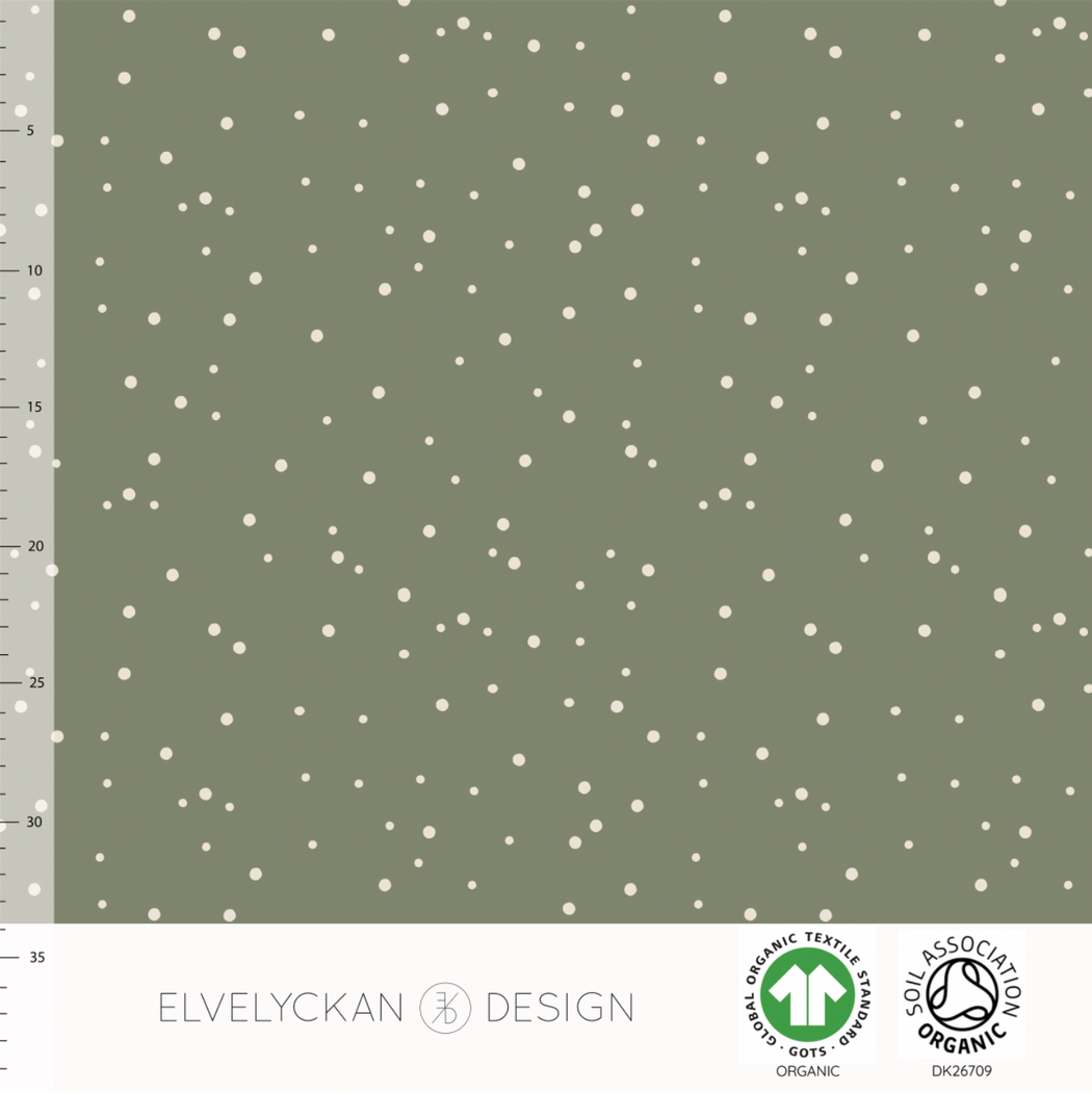 Spots Organic Ribbed Knit, Green