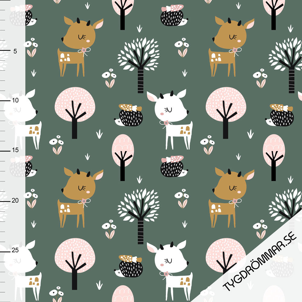 Sweet Deer Organic French Terry, Green