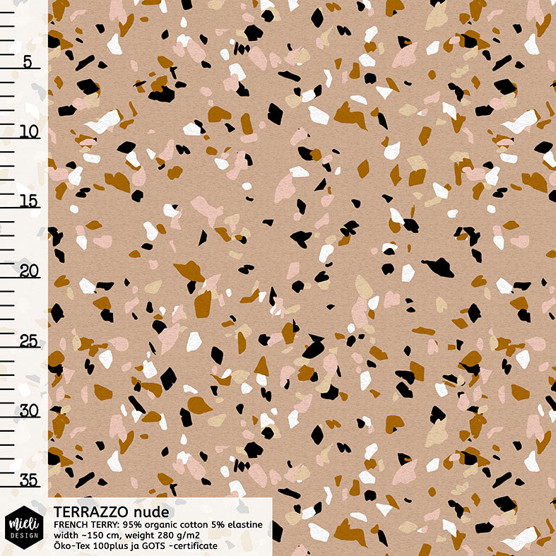 Terrazzo Organic French Terry, Sand