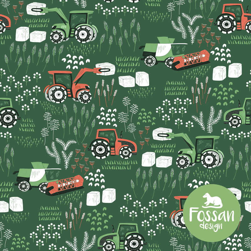 Tractors Organic Jersey, Green