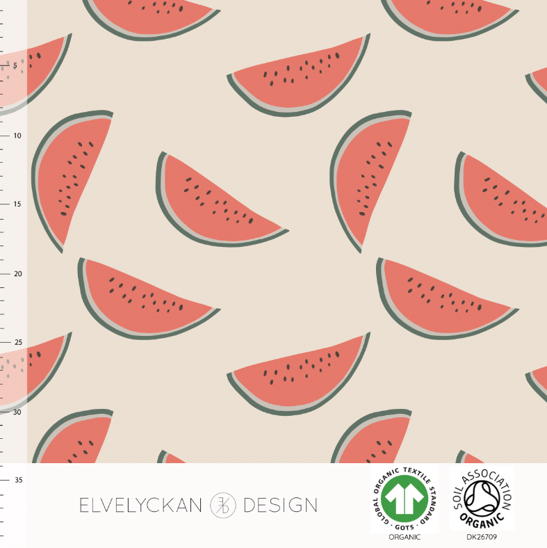 Watermelon Organic Jersey, Cream