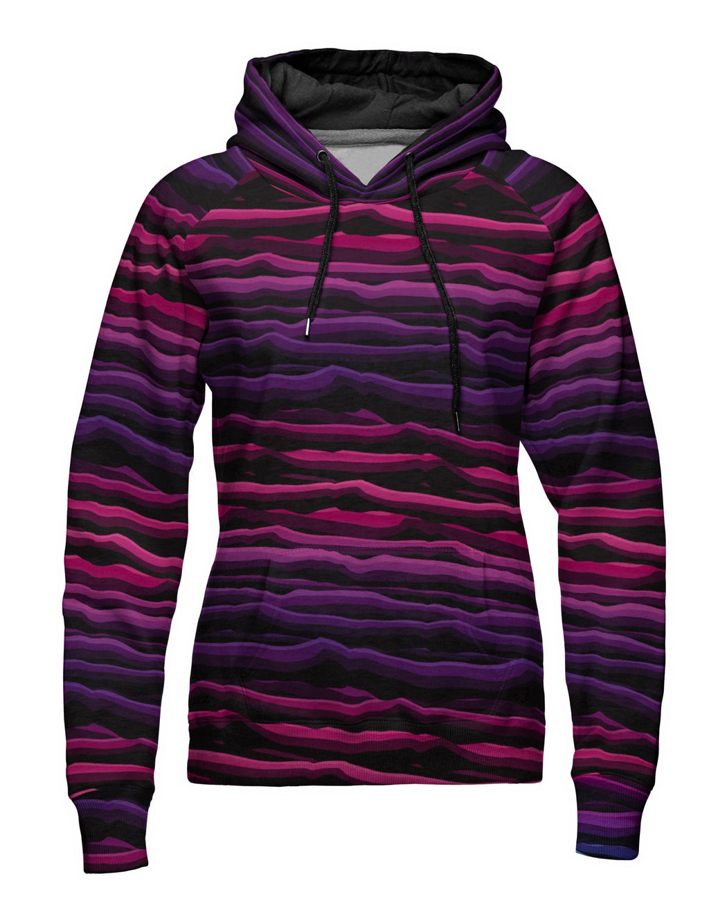 Wavy Stripes Sweat, Pink-Black