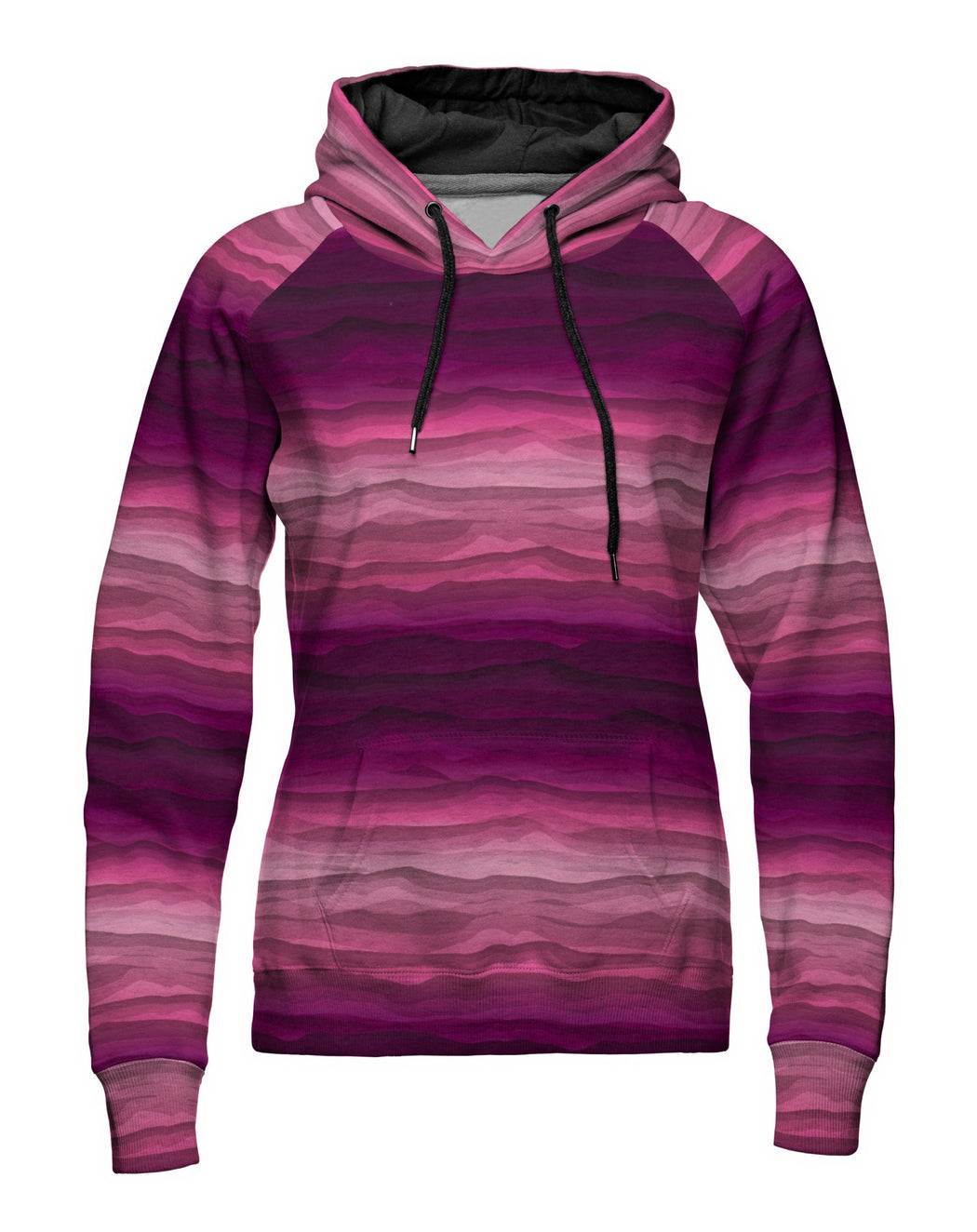Wavy Stripes Sweat, Magenta-Pink Tonal