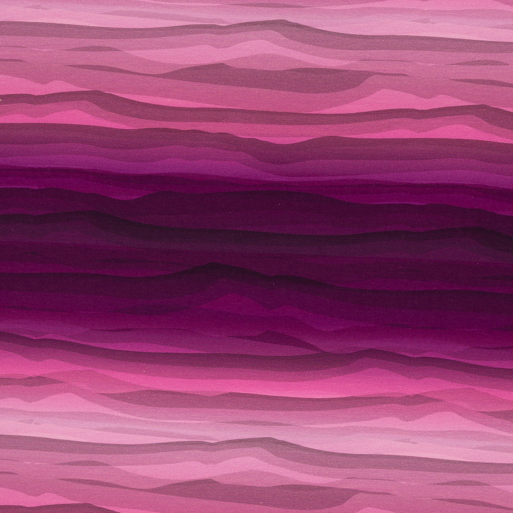 Wavy Stripes Sweat, Magenta-Pink Tonal